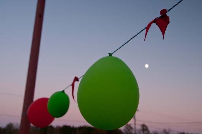 Christmas Balloons Somewhere on Delmarva